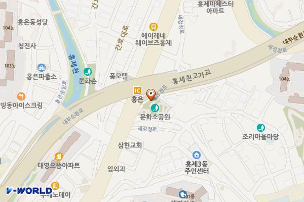 문화소공원 공중화장실 위치 지도 — 서울특별시 서대문구 세검정로4길 11