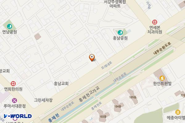 모래내설렁탕 개방화장실 위치 지도 — 서울특별시 서대문구 모래내로 271
