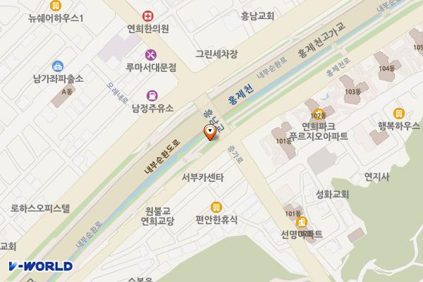 홍제3 공중화장실 위치 지도 — 서울특별시 서대문구 간호대로1길 47