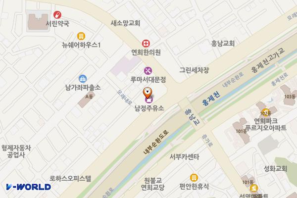 남정주유소 화장실 위치 지도 — 서울특별시 서대문구 모래내로 243