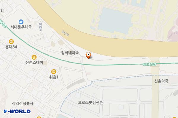 봉원2 공중화장실 위치 지도 — 서울특별시 서대문구 봉원사길 115