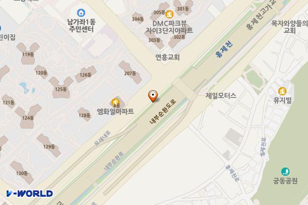 가재울 공중화장실 위치 지도 — 서울특별시 서대문구 모래내로 174