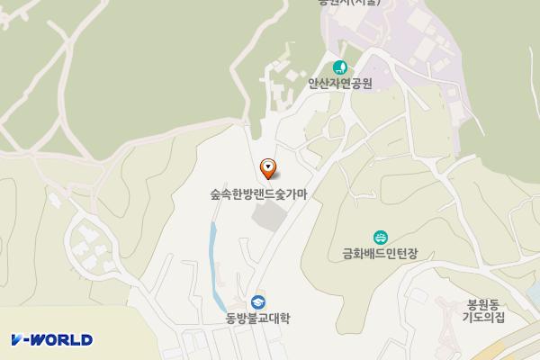 봉원1 공중화장실 위치 지도 — 서울특별시 서대문구 봉원사길 75-14