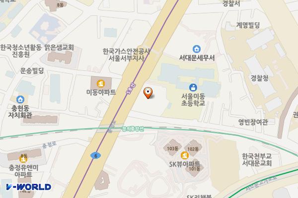 골든브릿지빌딩 개방화장실 위치 지도 — 서울특별시 서대문구 충정로 50