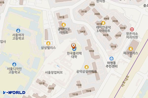 서울복지타운 위치 지도 — 서울특별시 마포구 백범로31길 21, 서울창업허브, 서울복지타운 (공덕동)