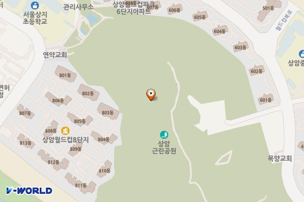 상암근린공원화장실 위치 지도 — 서울특별시 마포구 월드컵로42길 22 (상암동)