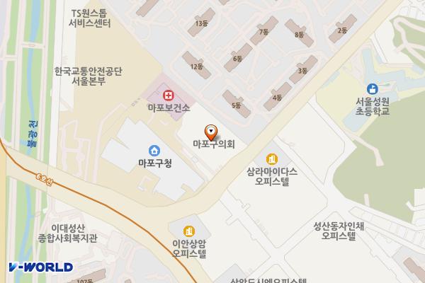 시립서부노인전문요양센터 위치 지도 — 서울특별시 마포구 월드컵로36길 15, 서부노인전문요양센터 1층 (성산동)