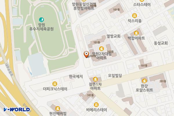 망원청소년문화센터 화장실 위치 지도 — 서울특별시 마포구 월드컵로25길 164, 구립망원청소년문화센터 1층 (망원동)