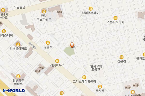 옹달샘어린이공원 화장실 위치 지도 — 서울특별시 마포구 망원로4길 38 (망원동)