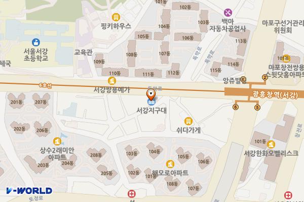 서강지구대 화장실 위치 지도 — 서울특별시 마포구 독막로22길 8, 서강지구대 (창전동)
