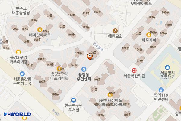 용강지구대 화장실 위치 지도 — 서울특별시 마포구 토정로31길 35, 서울마포경찰서 용강지구대 1층 (용강동)