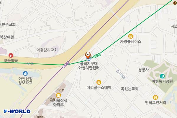 아현치안센터 위치 지도 — 서울특별시 마포구 환일길 3, 아현치안센터 (아현동)