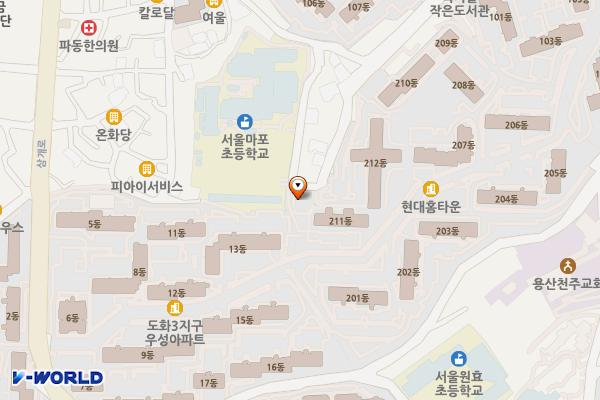 도화청소년문화의집 화장실 위치 지도 — 서울특별시 마포구 도화2길 77, 구립도화청소년문화의집 (도화동)