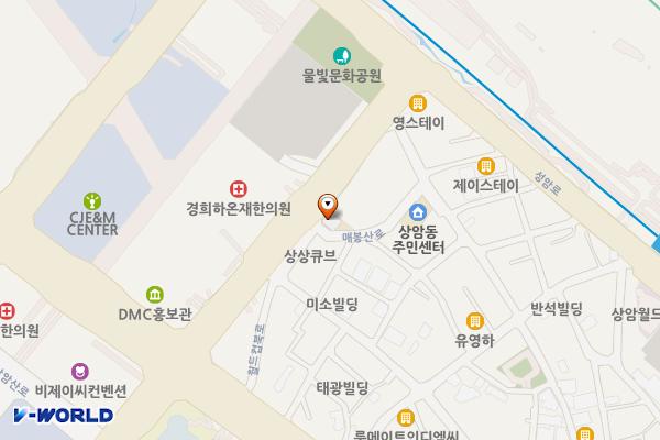 상암파출소 화장실 위치 지도 — 서울특별시 마포구 매봉산로 76, 상암파출소 1층 (상암동)