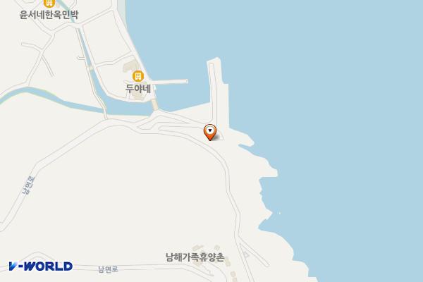 월포마을 1주차장 위치 지도 — 경상남도 남해군 남면 석교리 149