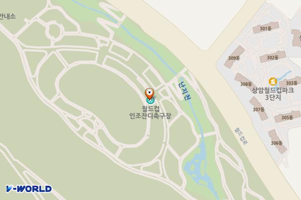 난지천1(난지주차장) 위치 지도 — 서울특별시 마포구 월드컵로 365, 난지천공원 잔디광장매점 (상암동)