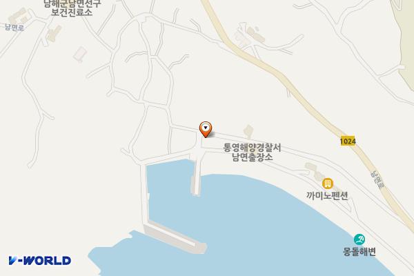 선구마을 내 주차장 위치 지도 — 경상남도 남해군 남면 선구리 1310-17