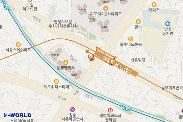 대흥치안센터 위치 지도 — 서울특별시 마포구 대흥로 85, 대흥치안센터 (대흥동)