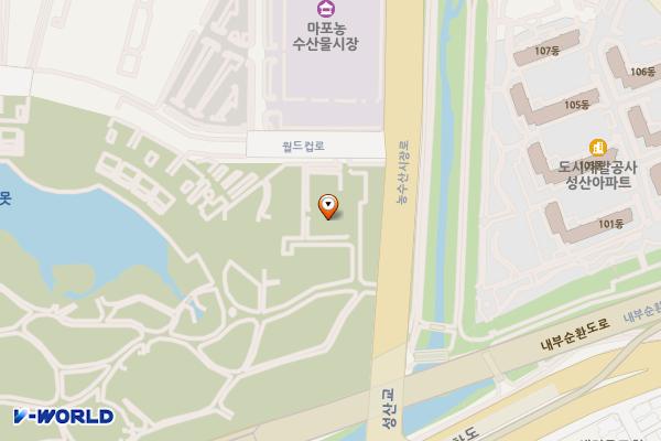 평화2(모험놀이터) 위치 지도 — 서울특별시 마포구 월드컵로 243-60, 서부공원녹지사업소 (성산동)