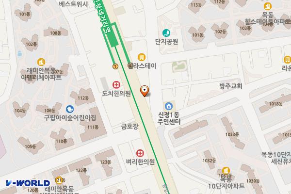 시설녹지(신정3호) 위치 지도 — 서울특별시 양천구 중앙로 248
