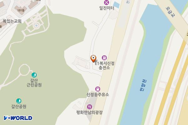 복지신정충전소 위치 지도 — 서울특별시 양천구 안양천로 669