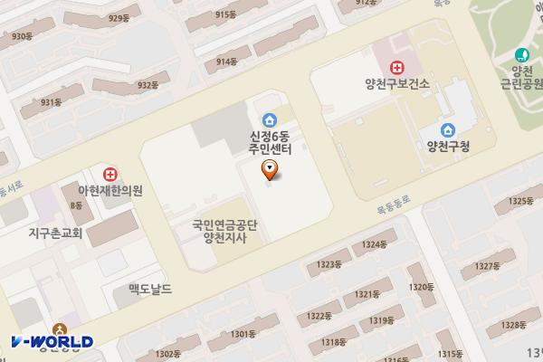 양천구민체육센터 위치 지도 — 서울특별시 양천구 목동동로 87