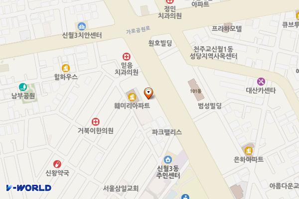 서울신월3동우체국 위치 지도 — 서울특별시 양천구 남부순환로 364