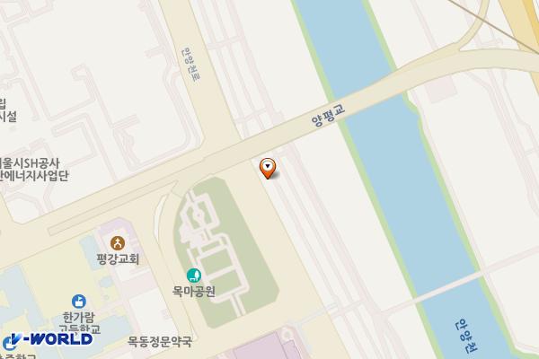 9번 화장실(양평교) 위치 지도 — 서울특별시 양천구 안양천로 1092