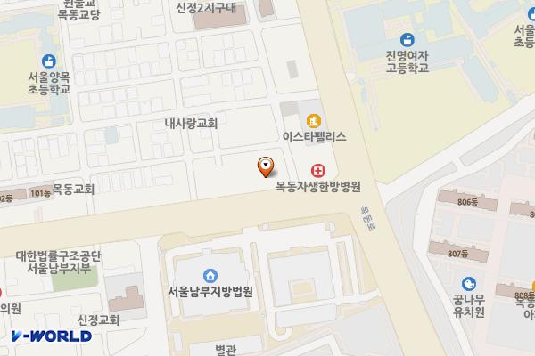 남부빌딩 위치 지도 — 서울특별시 양천구 신월로 389(신정동)