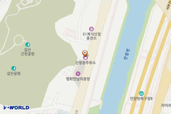 신정동주유소 위치 지도 — 서울특별시 양천구 안양천로 663(신정동)