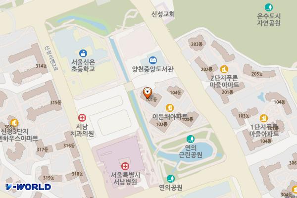 양천창업지원센터 위치 지도 — 서울특별시 양천구 신정로7길 75