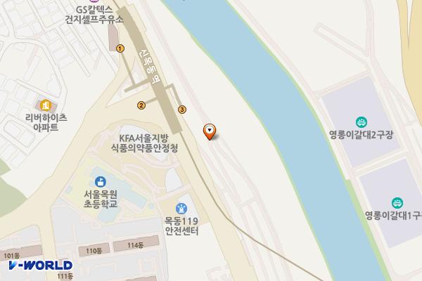 11번 화장실(양화교) 위치 지도 — 서울특별시 양천구 목동 143-27
