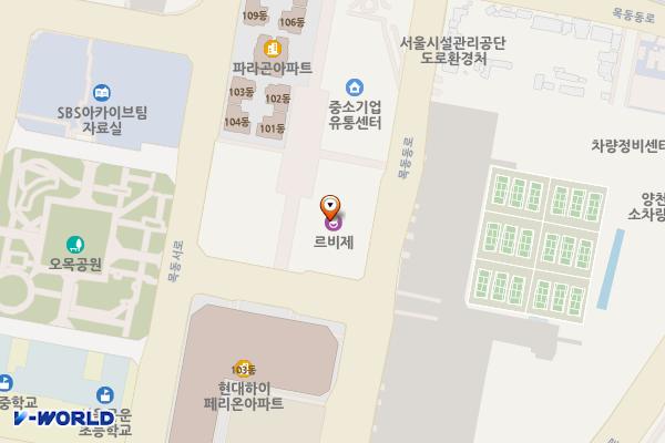 현대41타워 위치 지도 — 서울특별시 양천구 목동동로 293