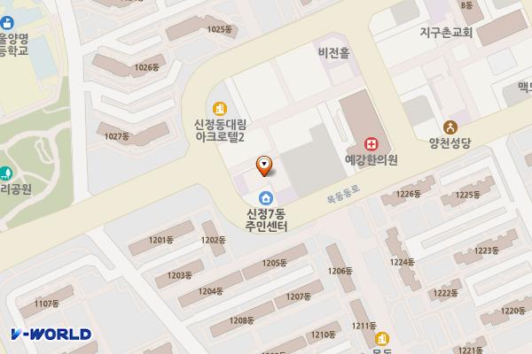 한사랑교회 위치 지도 — 서울특별시 양천구 목동동로 33(신정동)