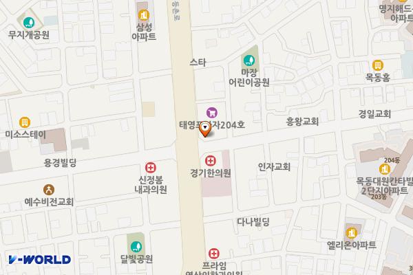 롯데리아목동사거리점 위치 지도 — 서울특별시 양천구 등촌로 28(목동)
