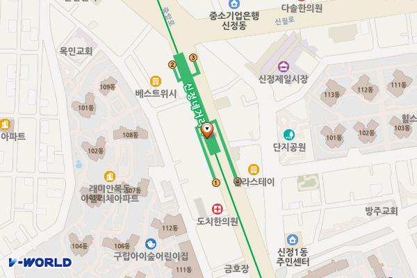 신정네거리역(2) 위치 지도 — 서울특별시 양천구 중앙로 지하 261 신정네거리역