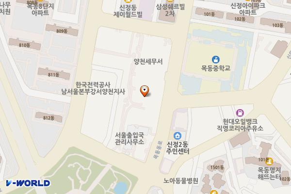 양천해누리복지관 위치 지도 — 서울특별시 양천구 목동동로 159