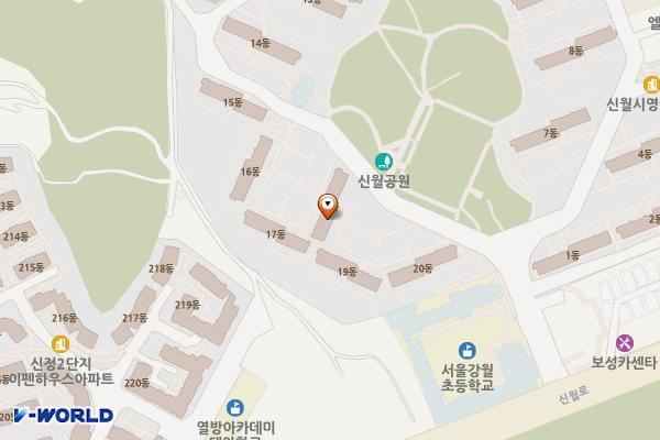 신월2지구대 화장실 위치 지도 — 서울특별시 양천구 지양로 55