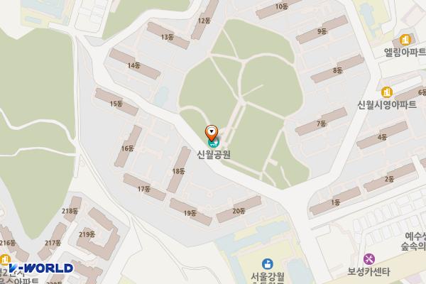 신월근린공원 위치 지도 — 서울특별시 양천구 신월로 99-1