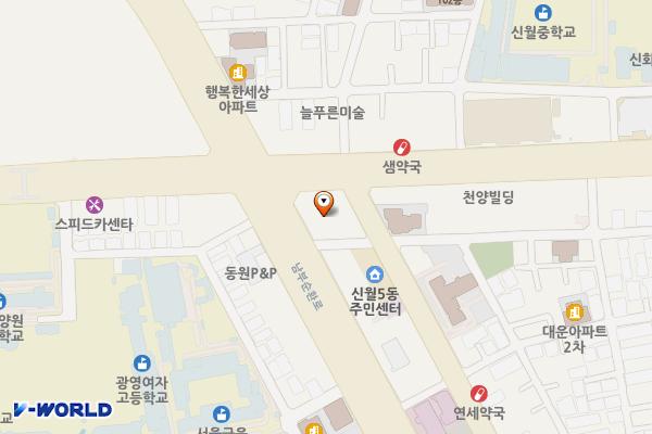 비케이서비스산업 위치 지도 — 서울특별시 양천구 남부순환로 311