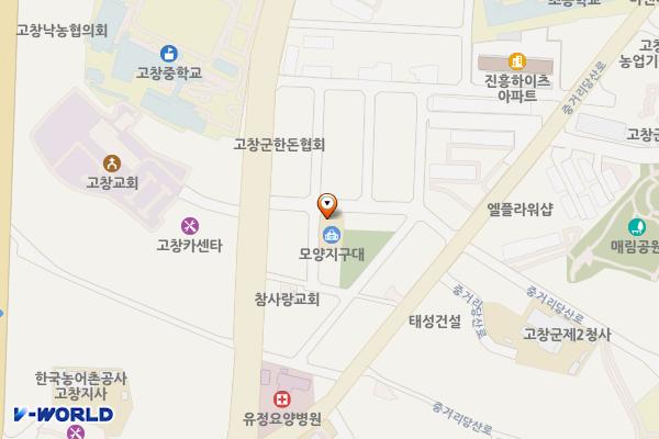 덕산택지 위치 지도 — 전북특별자치도 고창군 고창읍 남구1길 14