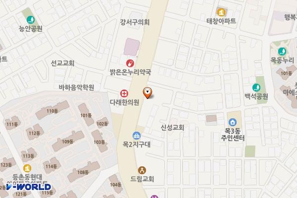 등촌빌딩 위치 지도 — 서울특별시 양천구 등촌로 172(목동)