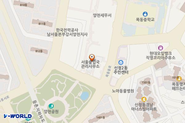 서울출입국외국인청 위치 지도 — 서울특별시 양천구 목동동로 151