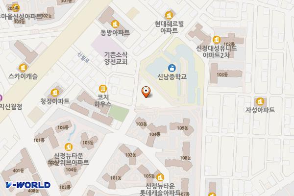 신월종합사회복지관 위치 지도 — 서울특별시 양천구 신월로24길 19