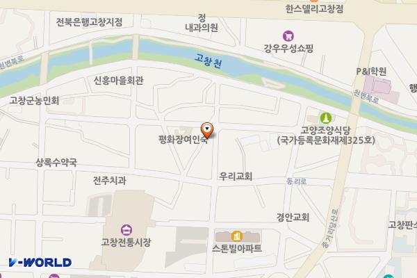 서흥동 위치 지도 — 전북특별자치도 고창군 고창읍 읍내리 323-2