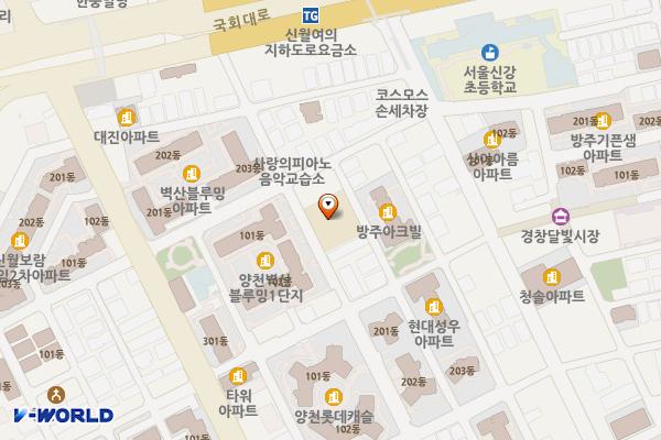신월4동주민센터 위치 지도 — 서울특별시 양천구 오목로5길 34