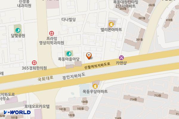 양천구주유소 위치 지도 — 서울특별시 양천구 국회대로 275(목동)