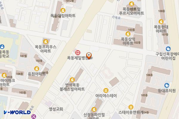 신정2동주민센터 위치 지도 — 서울특별시 양천구 목동동로 1522