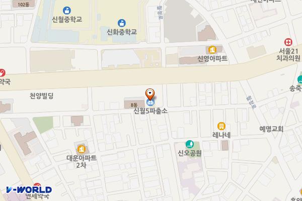 신월5파출소 화장실 위치 지도 — 서울특별시 양천구 남부순환로31길 37