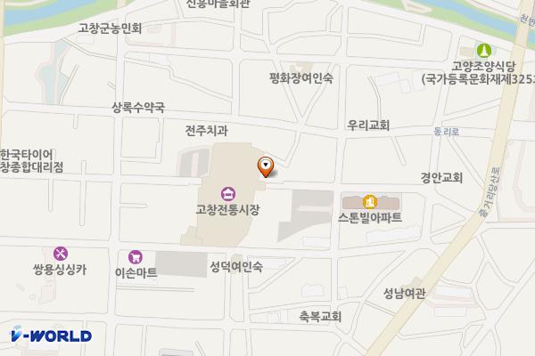 재래시장(동편) 위치 지도 — 전북특별자치도 고창군 고창읍 시장안길 31